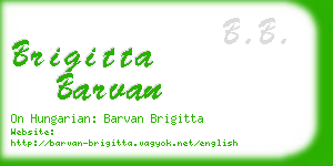 brigitta barvan business card